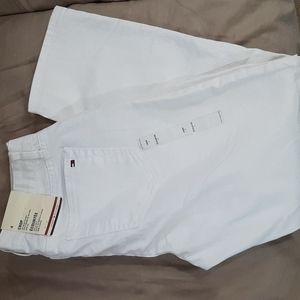 NWT Tommy Hilfiger White Denim Crop Pants Size 4